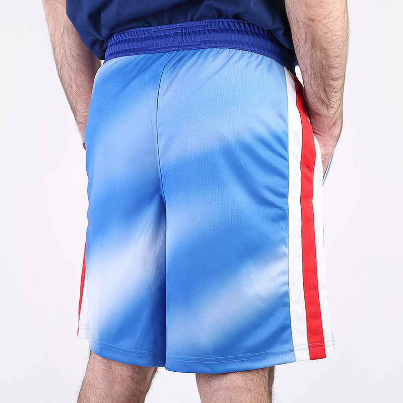 мужские голубые шорты  Nike NBA Brooklyn Nets Hardwood Classics 2020 Shorts CQ4252-402 - цена, описание, фото 3